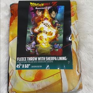 Fleece Throw With Sherpa Lining Dragon Ball Z